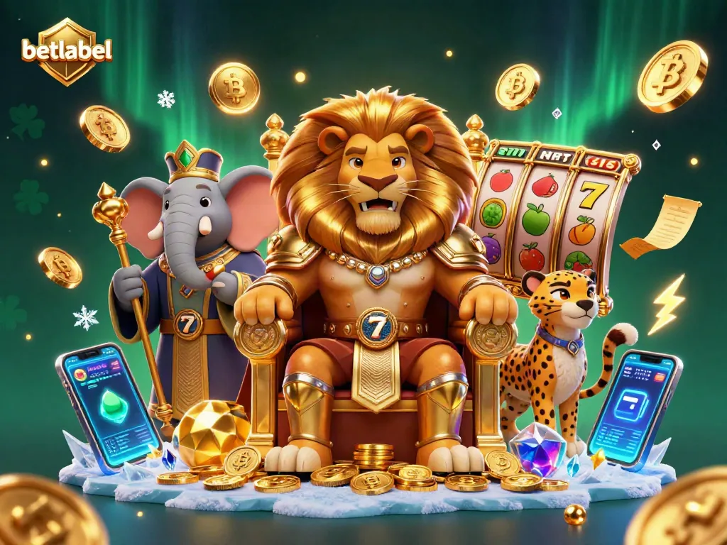 Engage in thrilling action with betlabel as the lion king presides over a jackpot channel.