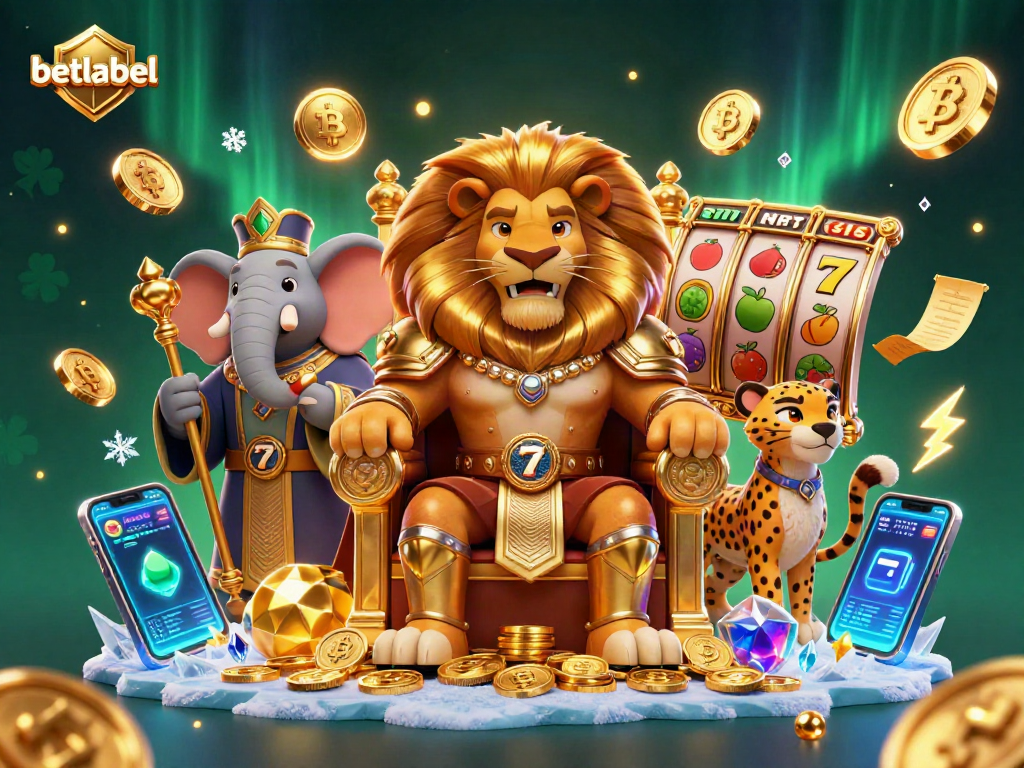 Engage in thrilling action with betlabel as the lion king presides over a jackpot channel.